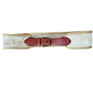 Leather and cloth‎ 2 inch belt